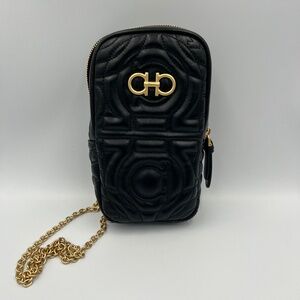 Ferragamo Mufasa Mini Quilted Leather Crossbody